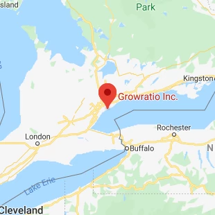 Map location of Growratio Inc.